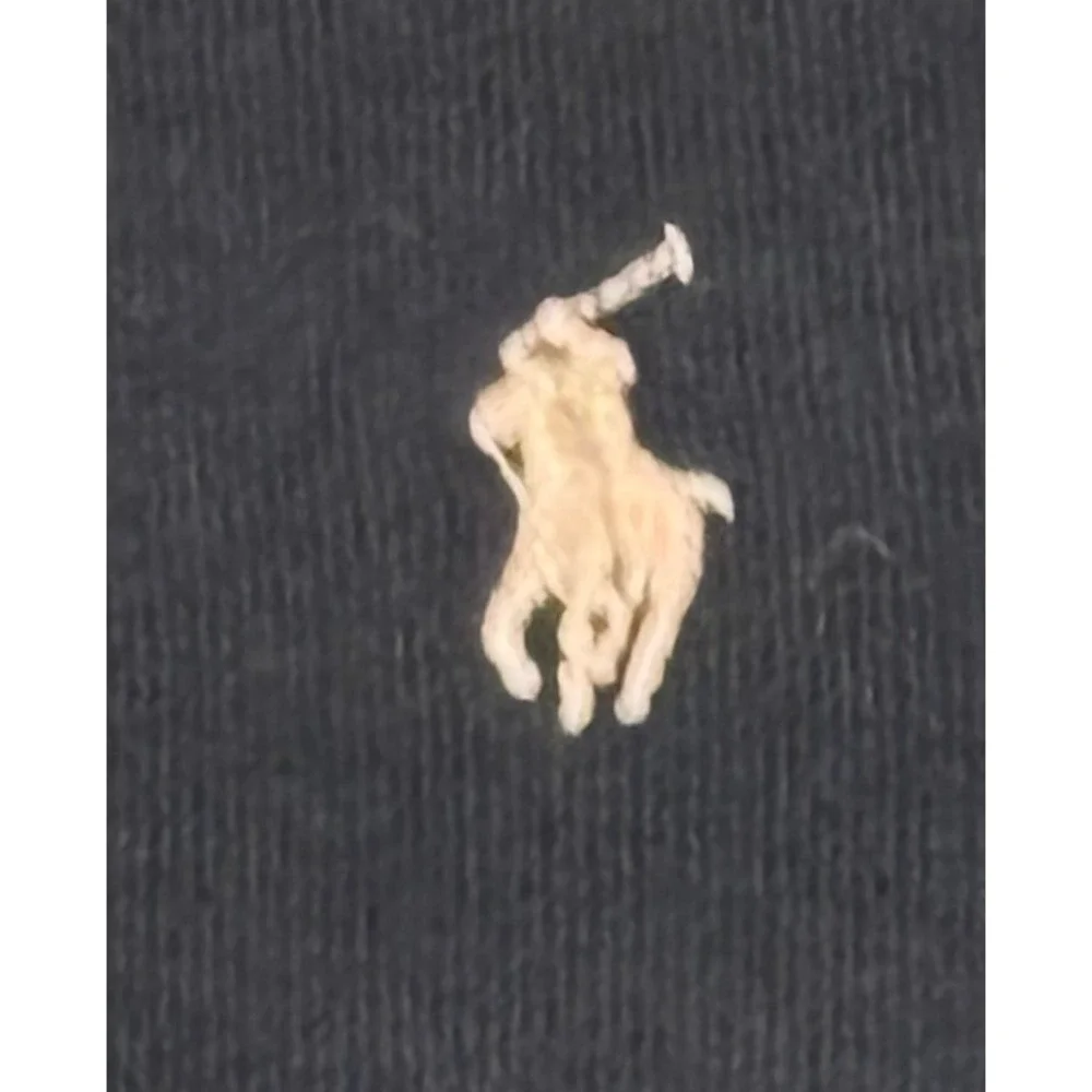 Polo Ralph Lauren Zip Hoodie Kids Size S 7 Fleece Sweatshirt Navy Blue Pony Girl
